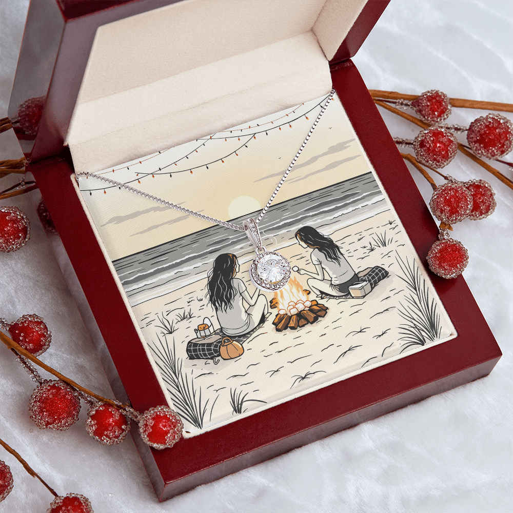 To My Best Friend Necklace - Beach Bonfire Nights
