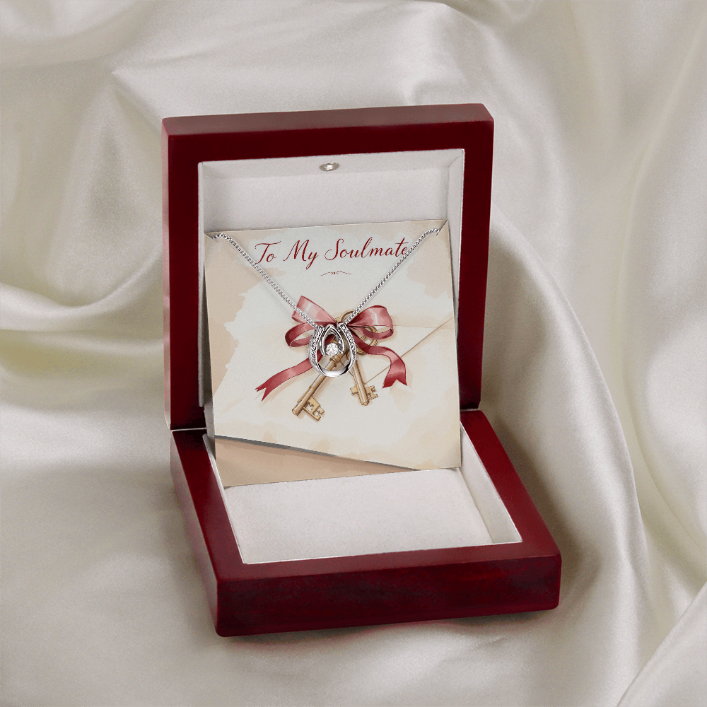 To My Soulmate Necklace - Vintage Love Letter
