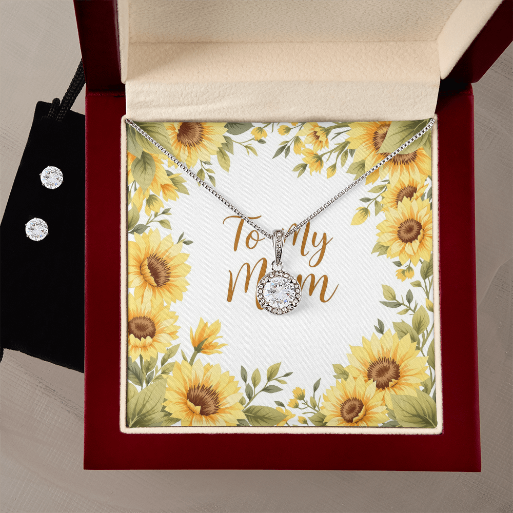 To My Mom Necklace - Sunflower Fields