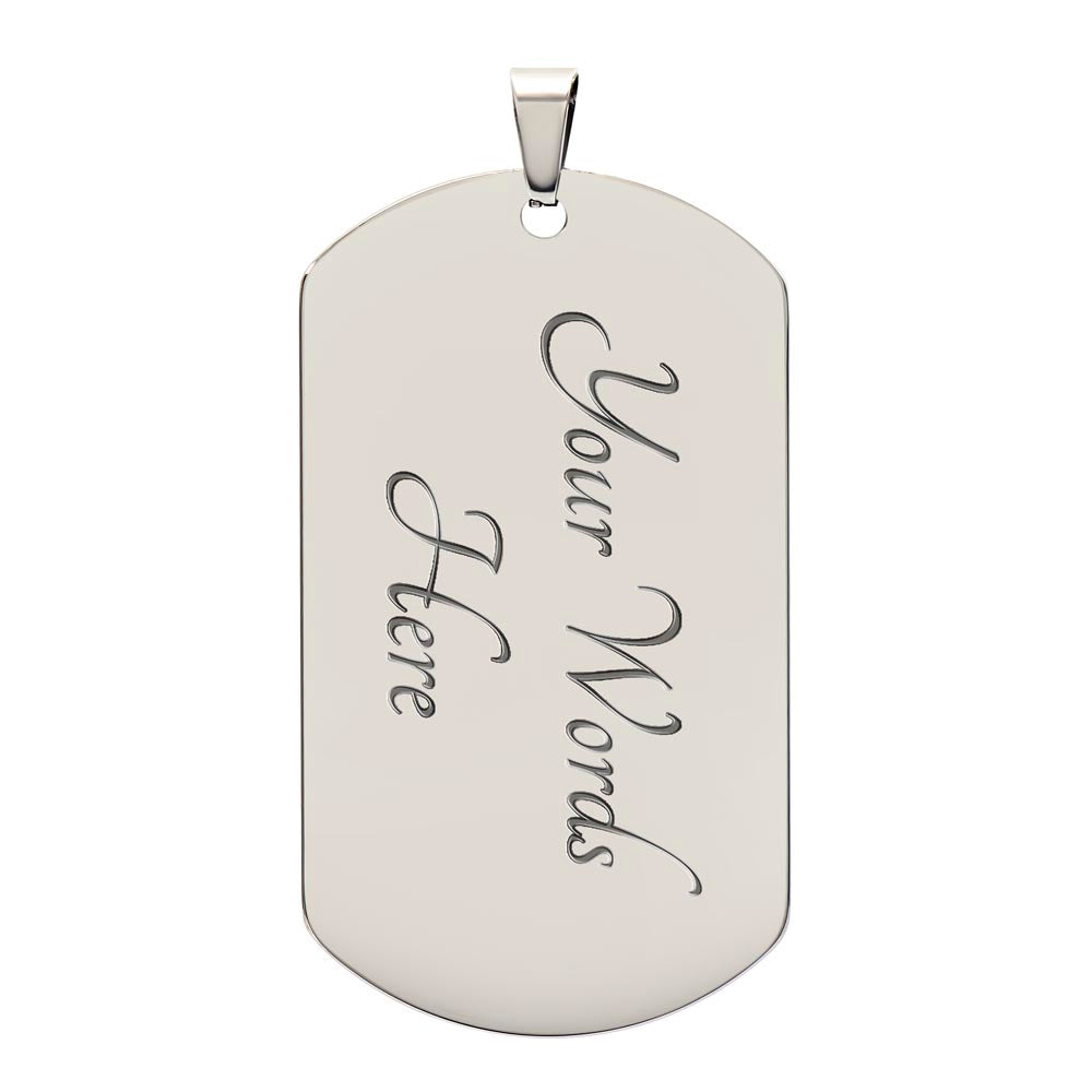 Luxury Graphic Dog Tag - To My Best Friend