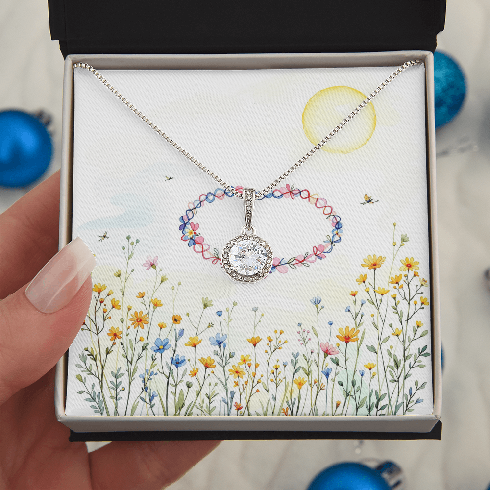 To My Best Friend Necklace - Wildflower Meadow