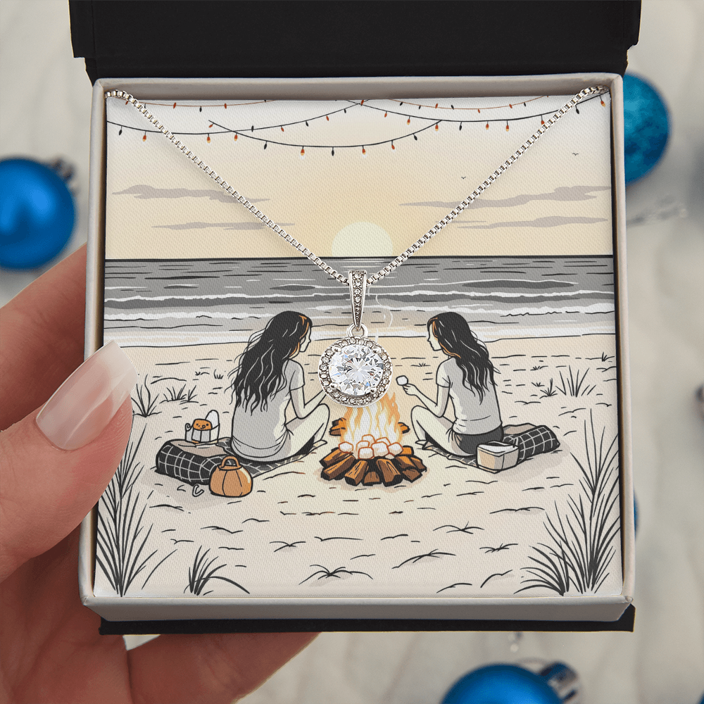 To My Best Friend Necklace - Beach Bonfire Nights