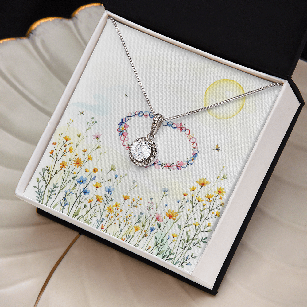 To My Best Friend Necklace - Wildflower Meadow