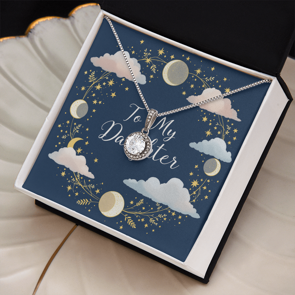 To My Daughter Necklace - Moonlit Dreams