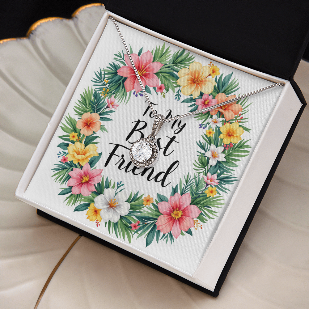 To My Best Friend Necklace - Tropical Vibes