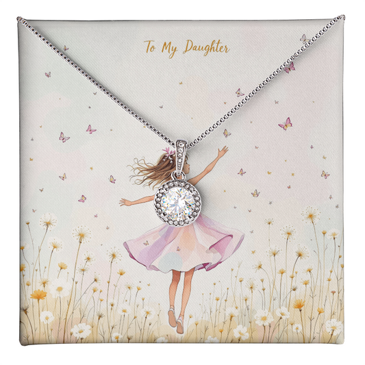 To My Daughter Necklace - Dandelion Dreams