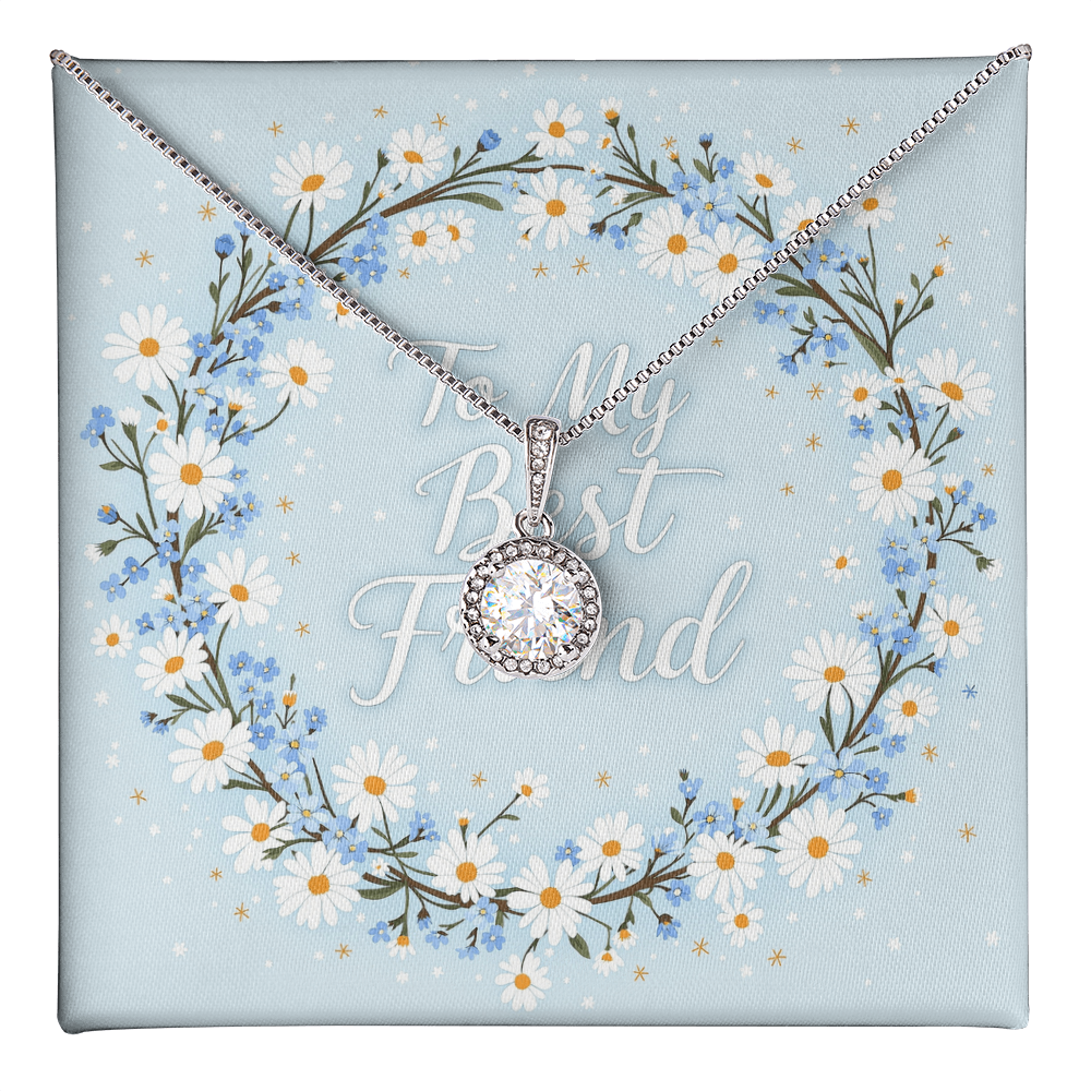 To My Best Friend Necklace - Forget Me Not