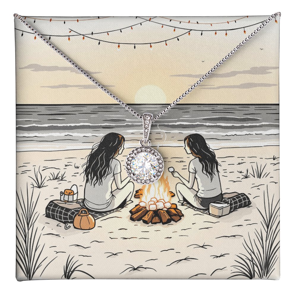 To My Best Friend Necklace - Beach Bonfire Nights