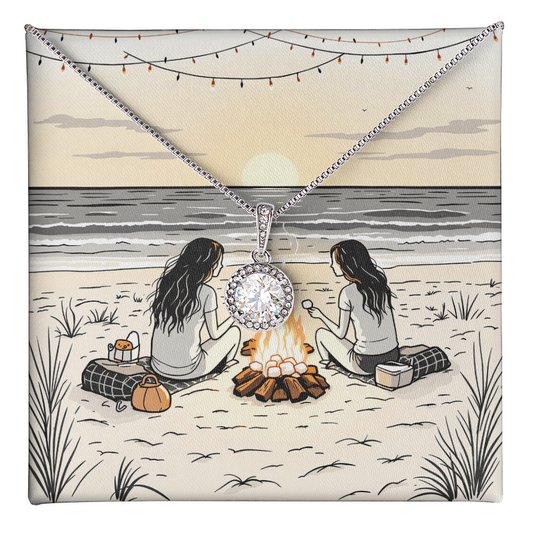 To My Best Friend Necklace - Beach Bonfire Nights