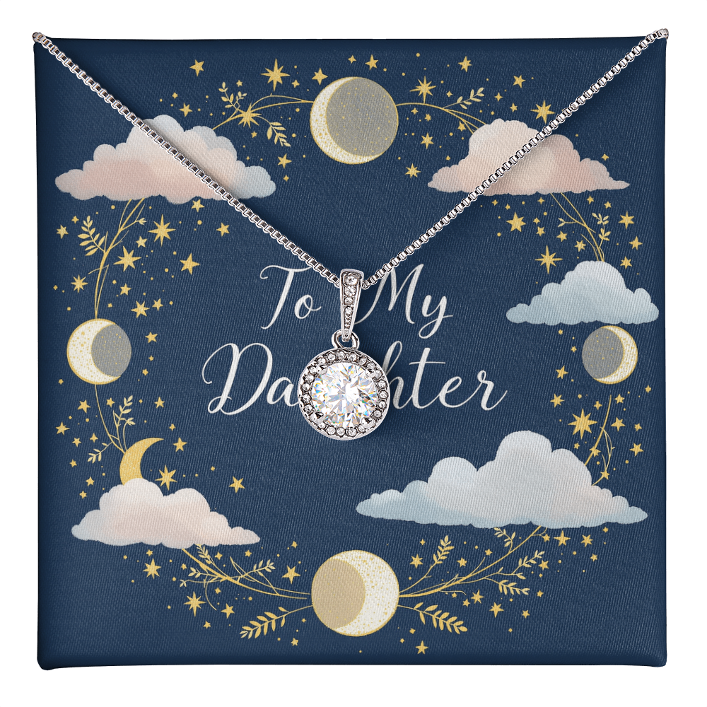 To My Daughter Necklace - Moonlit Dreams