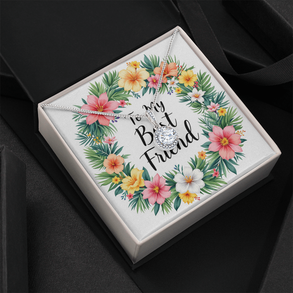 To My Best Friend Necklace - Tropical Vibes