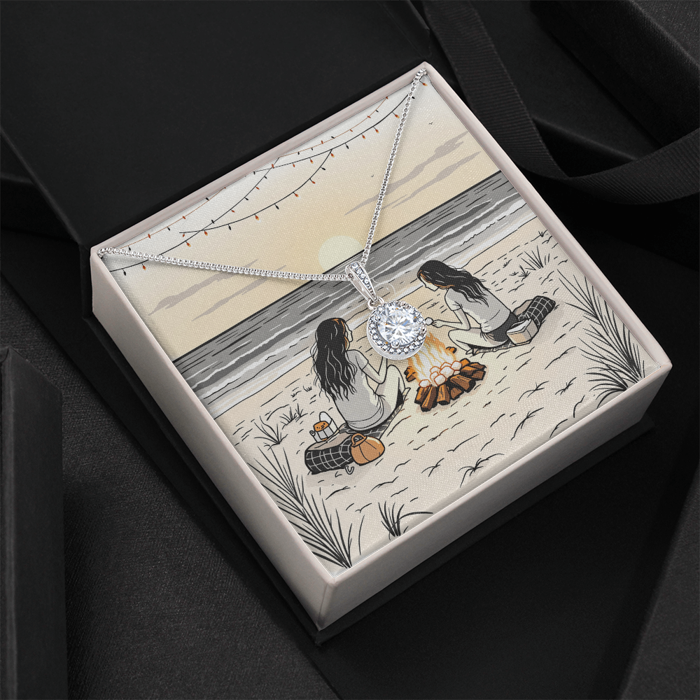 To My Best Friend Necklace - Beach Bonfire Nights