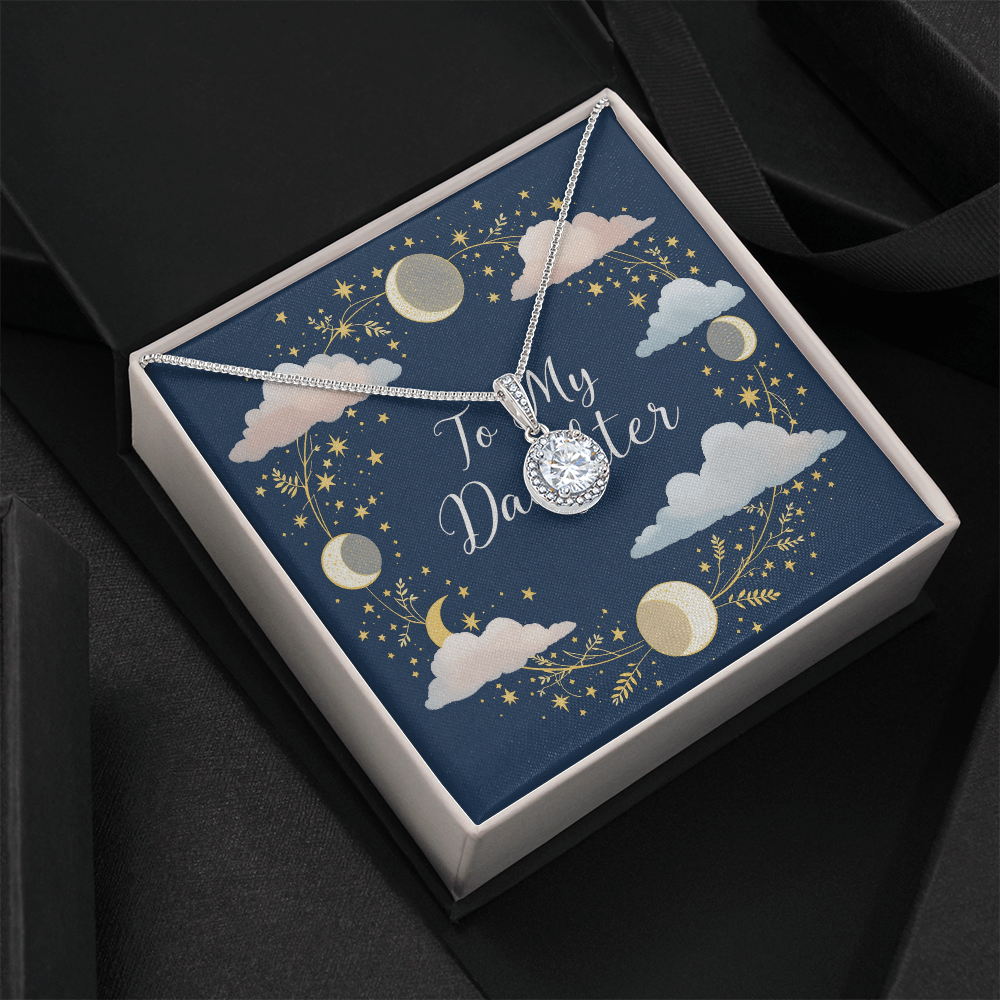 To My Daughter Necklace - Moonlit Dreams