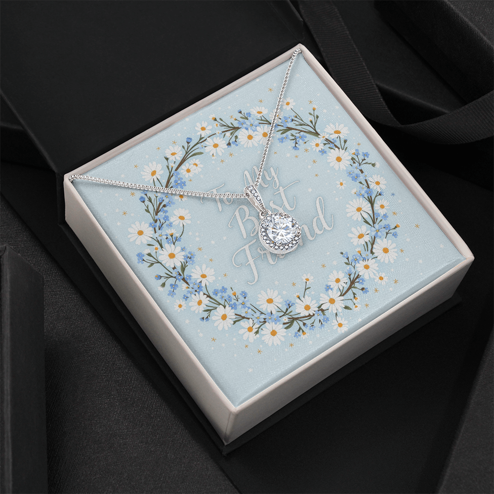 To My Best Friend Necklace - Forget Me Not