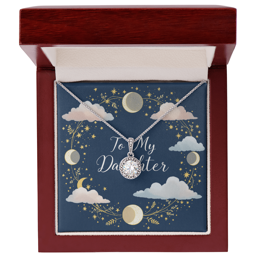 To My Daughter Necklace - Moonlit Dreams