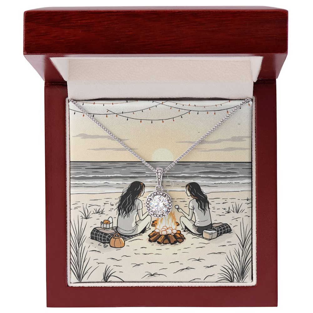 To My Best Friend Necklace - Beach Bonfire Nights
