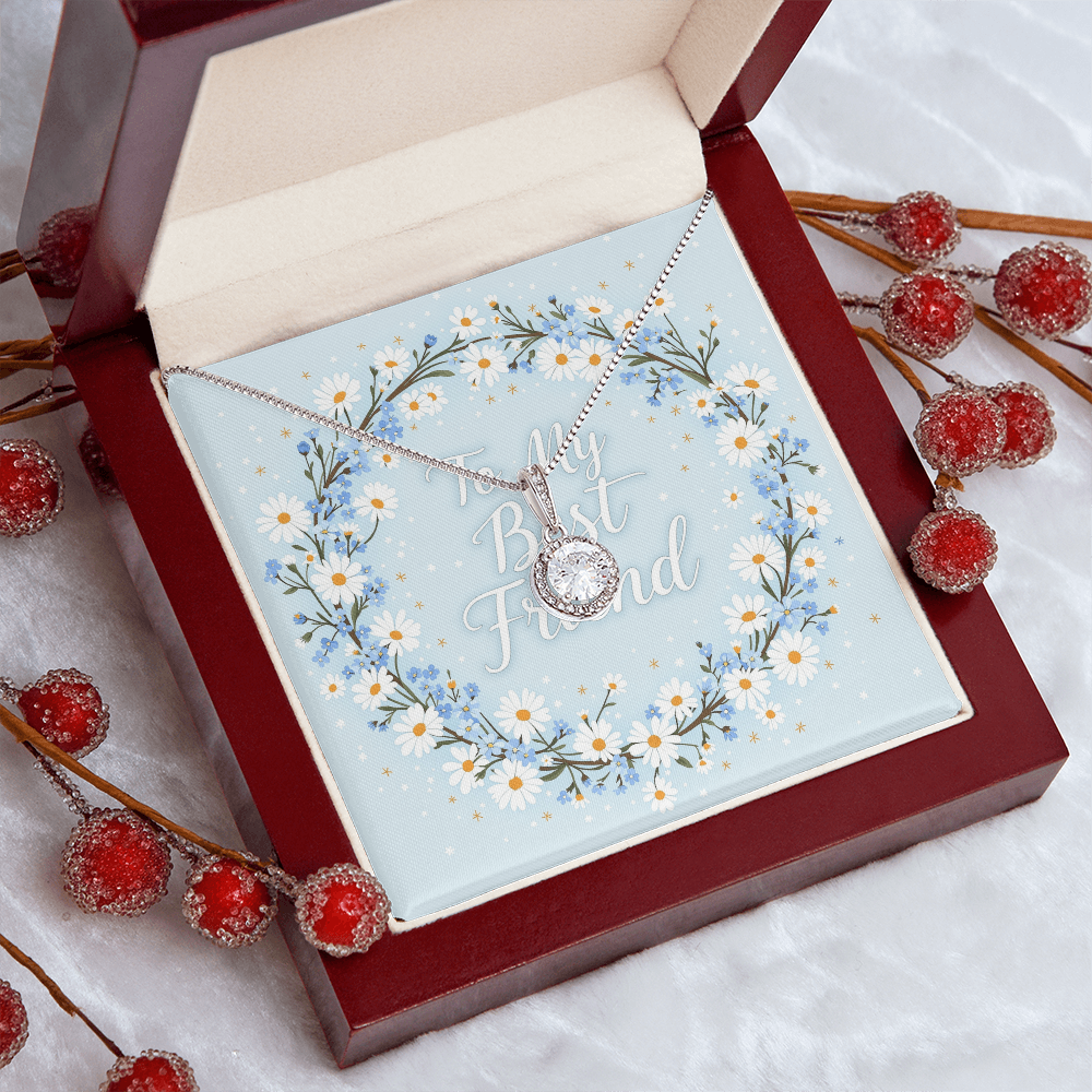 To My Best Friend Necklace - Forget Me Not