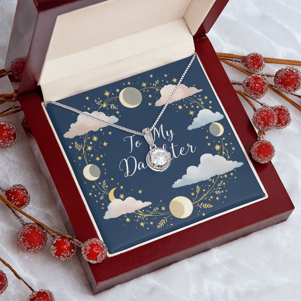 To My Daughter Necklace - Moonlit Dreams