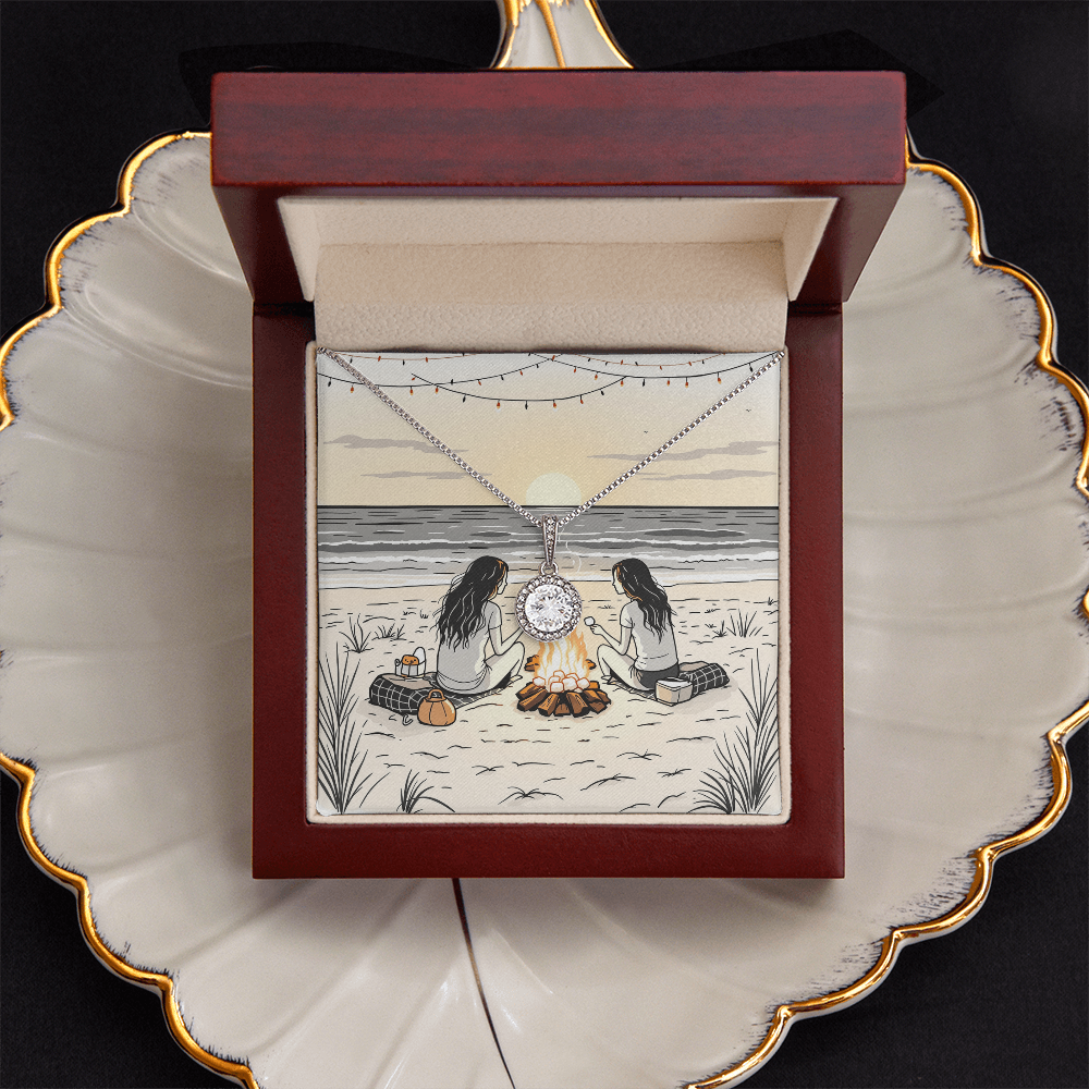 To My Best Friend Necklace - Beach Bonfire Nights