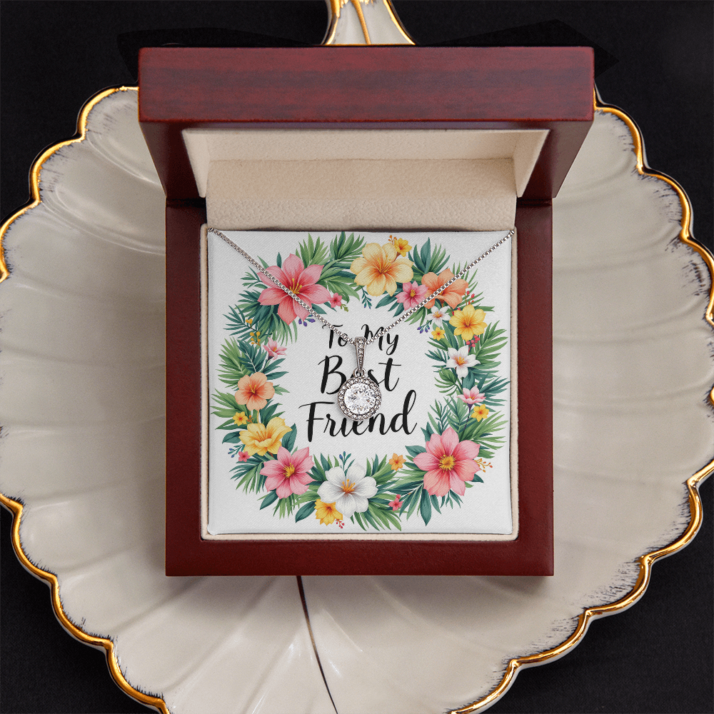 To My Best Friend Necklace - Tropical Vibes