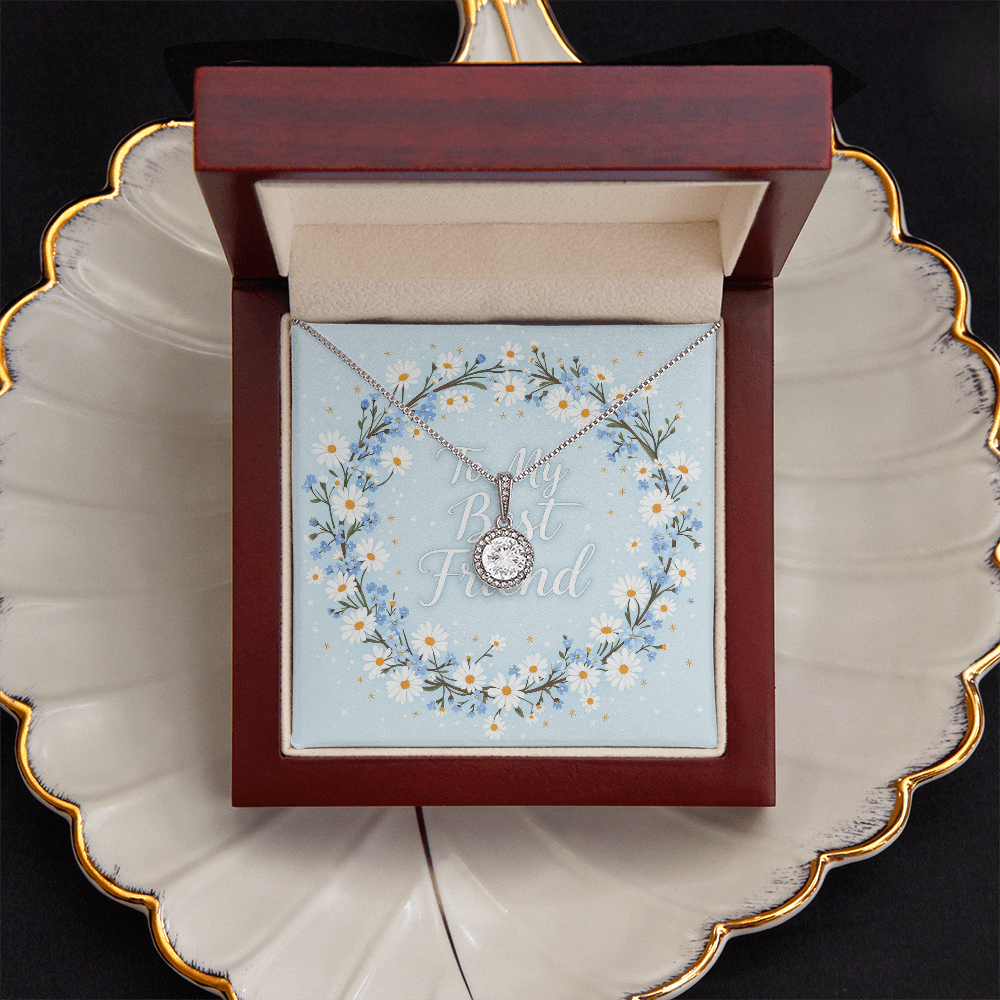 To My Best Friend Necklace - Forget Me Not