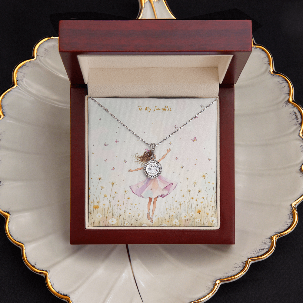 To My Daughter Necklace - Dandelion Dreams