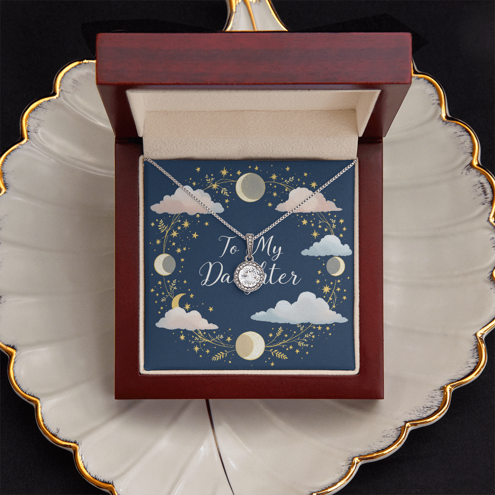 To My Daughter Necklace - Moonlit Dreams