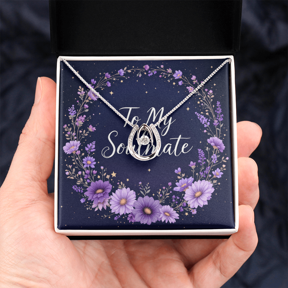 To My Soulmate Necklace - Twilight Bloom