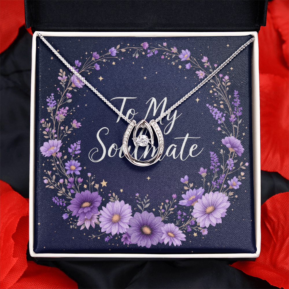 To My Soulmate Necklace - Twilight Bloom