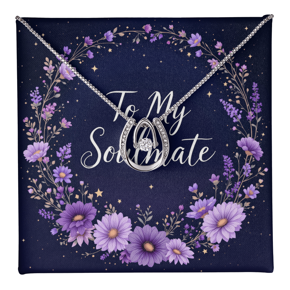 To My Soulmate Necklace - Twilight Bloom