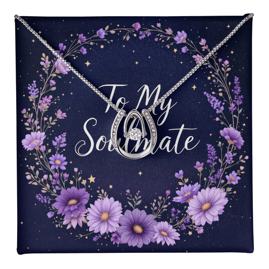 To My Soulmate Necklace - Twilight Bloom