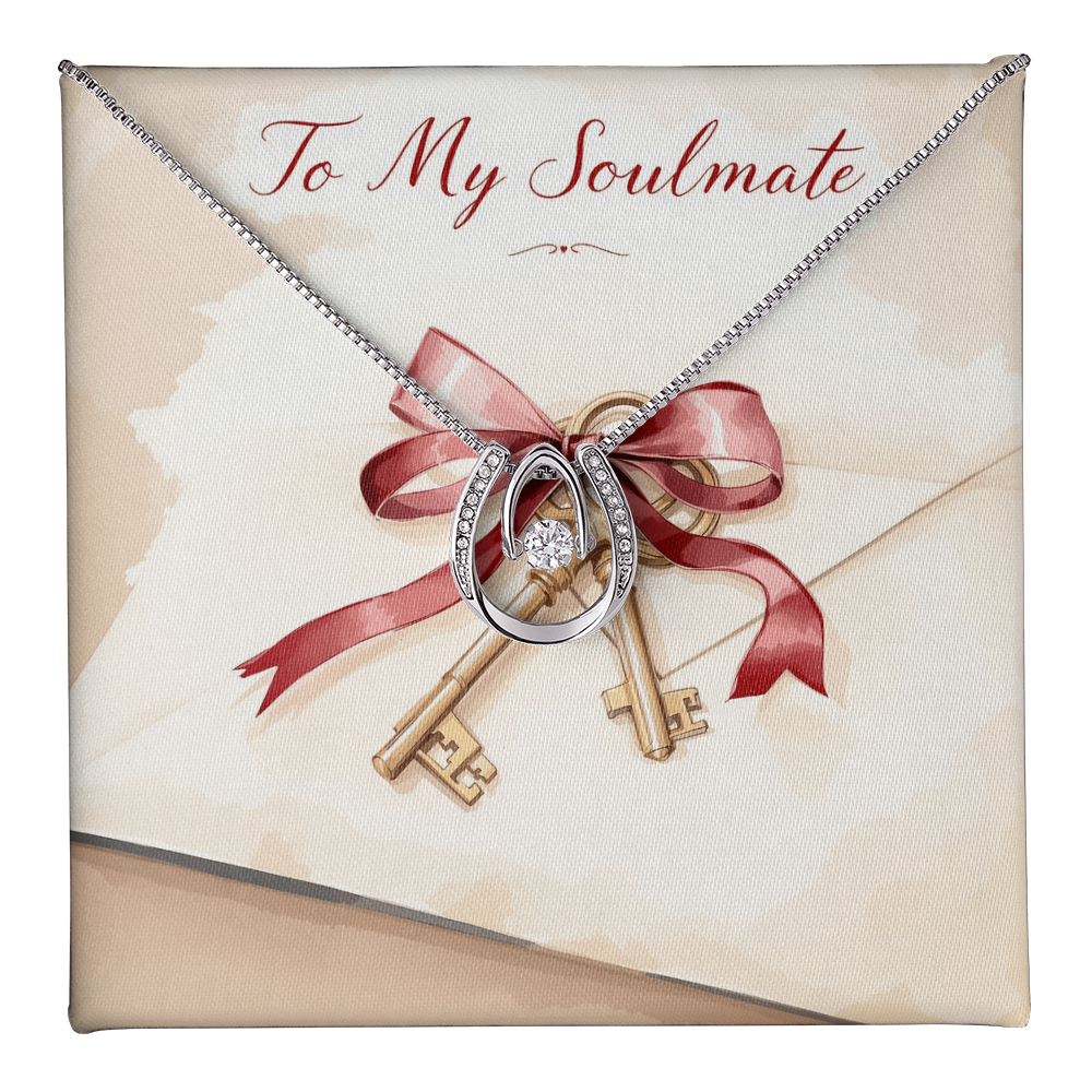 To My Soulmate Necklace - Vintage Love Letter