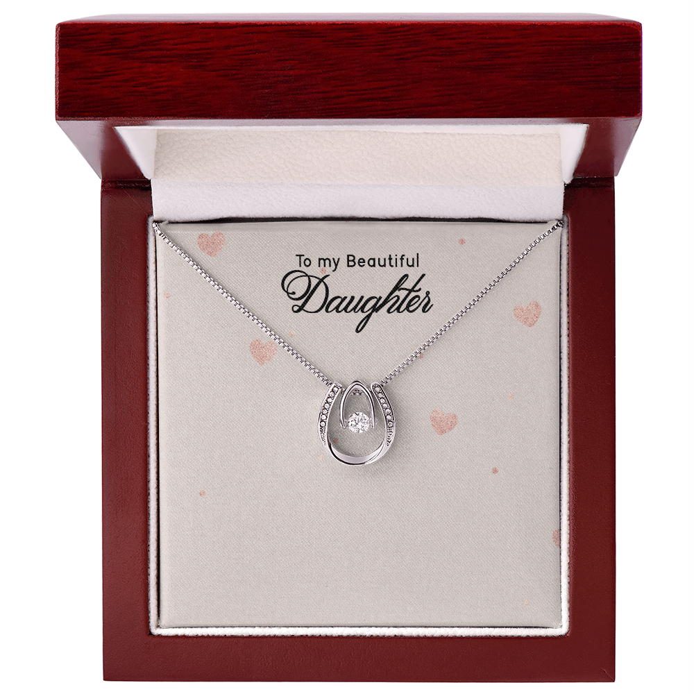 To My Daughter Necklace