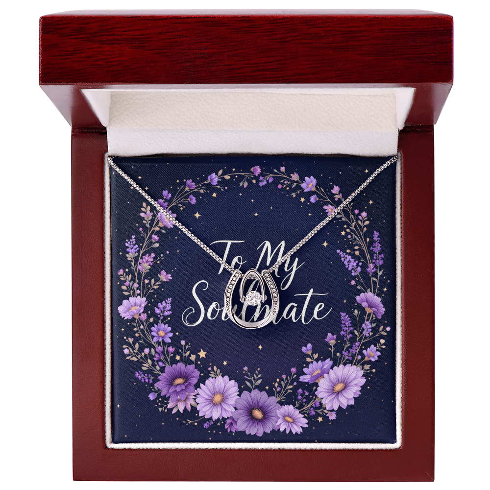 To My Soulmate Necklace - Twilight Bloom