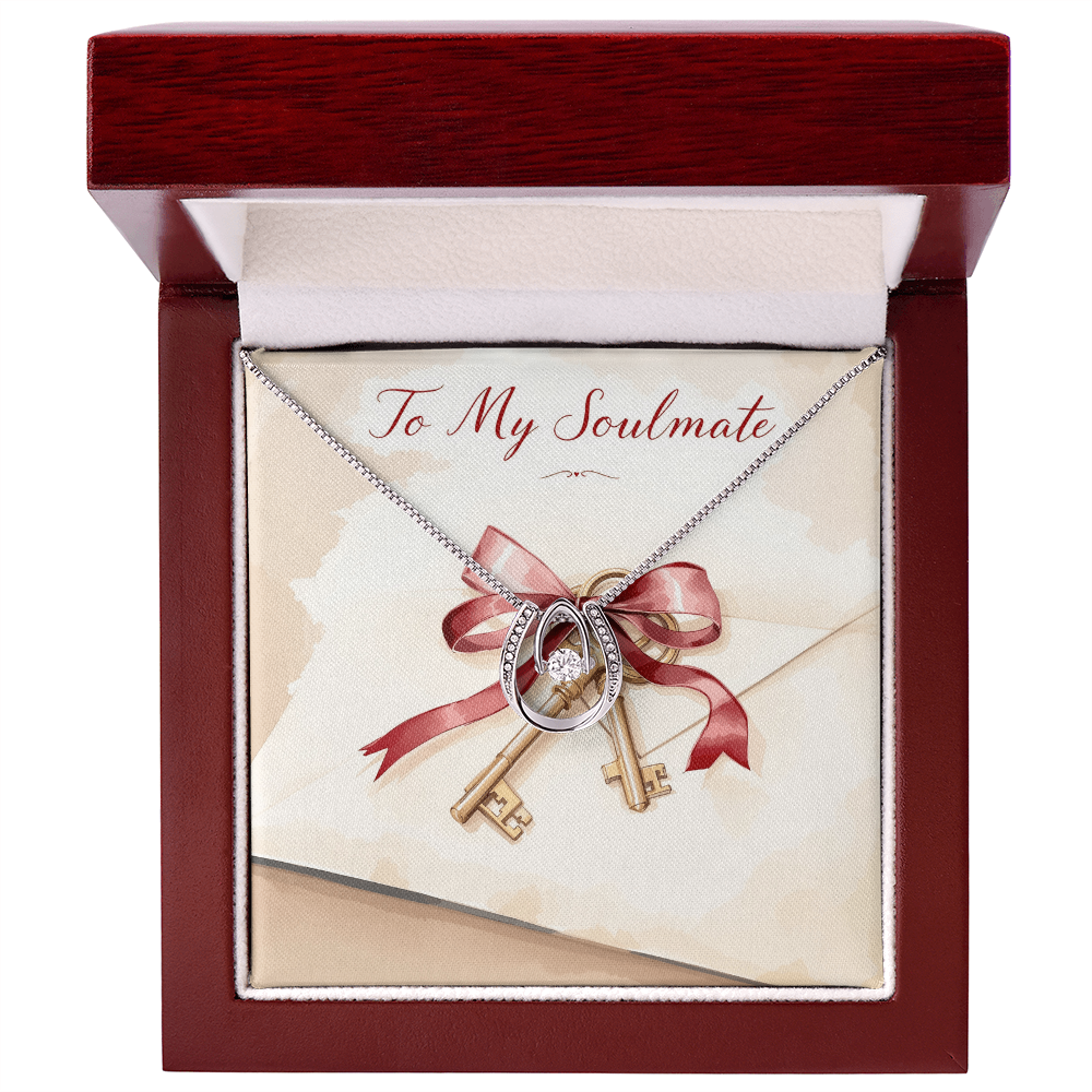 To My Soulmate Necklace - Vintage Love Letter