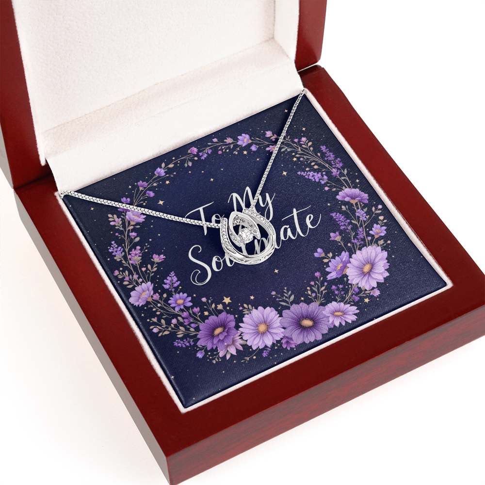 To My Soulmate Necklace - Twilight Bloom