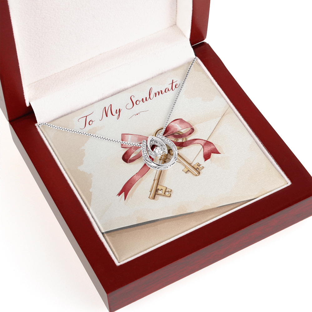 To My Soulmate Necklace - Vintage Love Letter