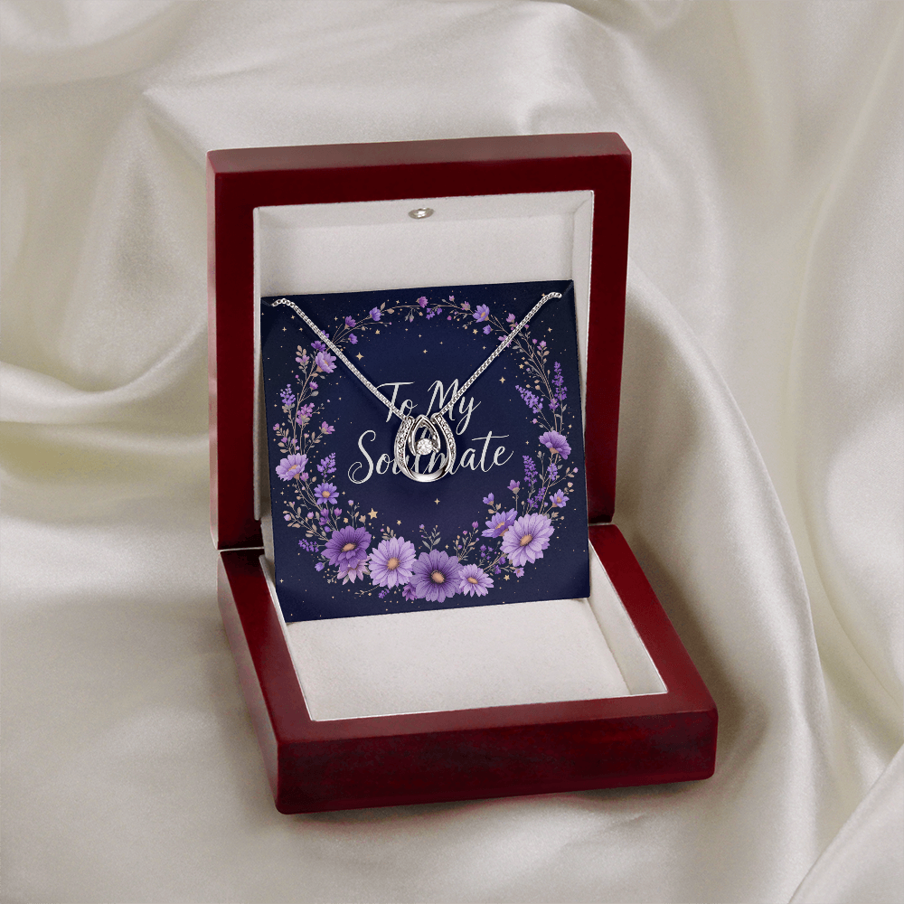 To My Soulmate Necklace - Twilight Bloom