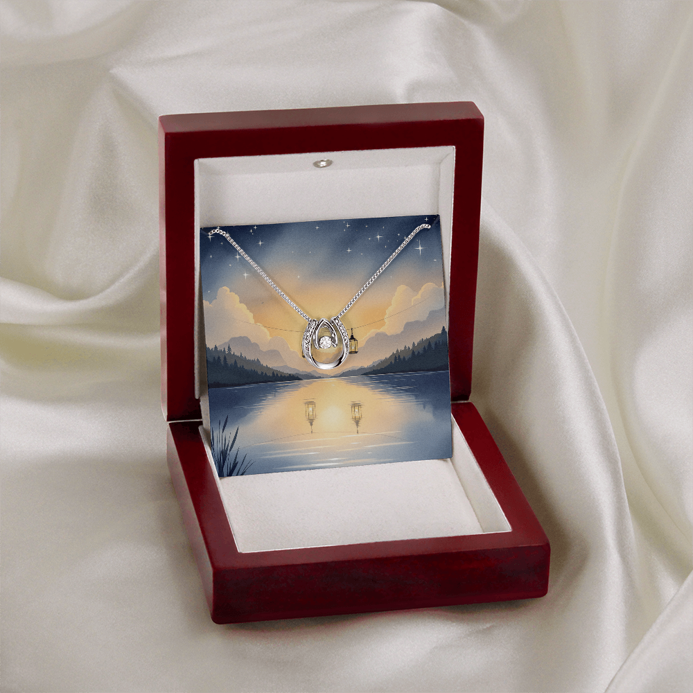 To My Soulmate Necklace - Lanterns at Twilight