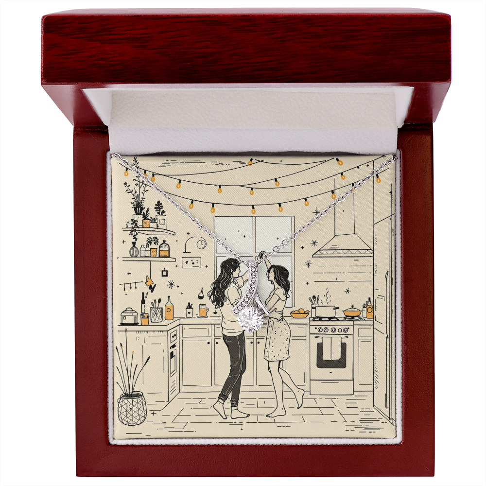Alluring Beauty necklace with Dancing in the Kitchen message card – NordicGlint