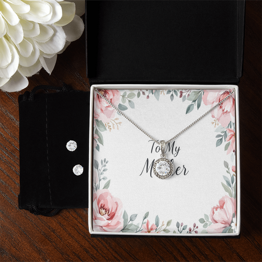 To My Mother Necklace & Earring Set