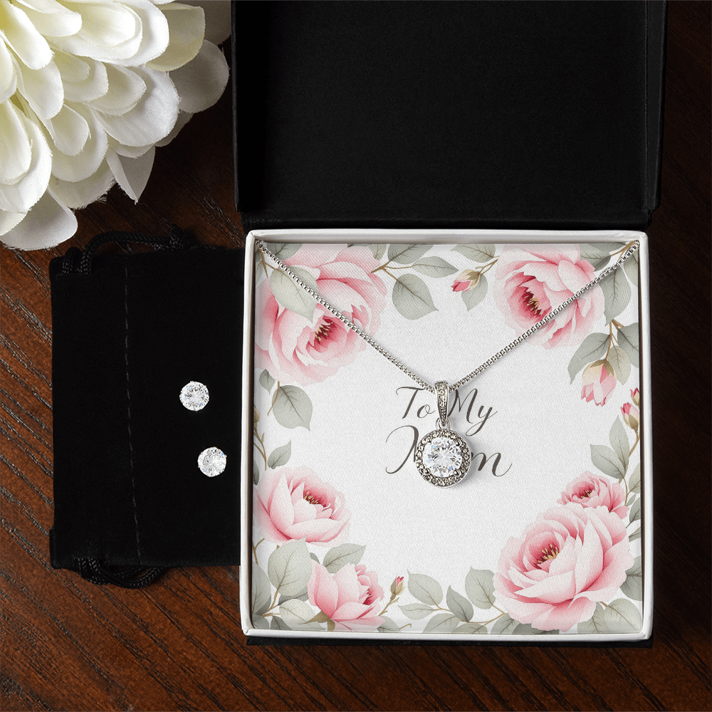 To My Mom Necklace - Rose Garden