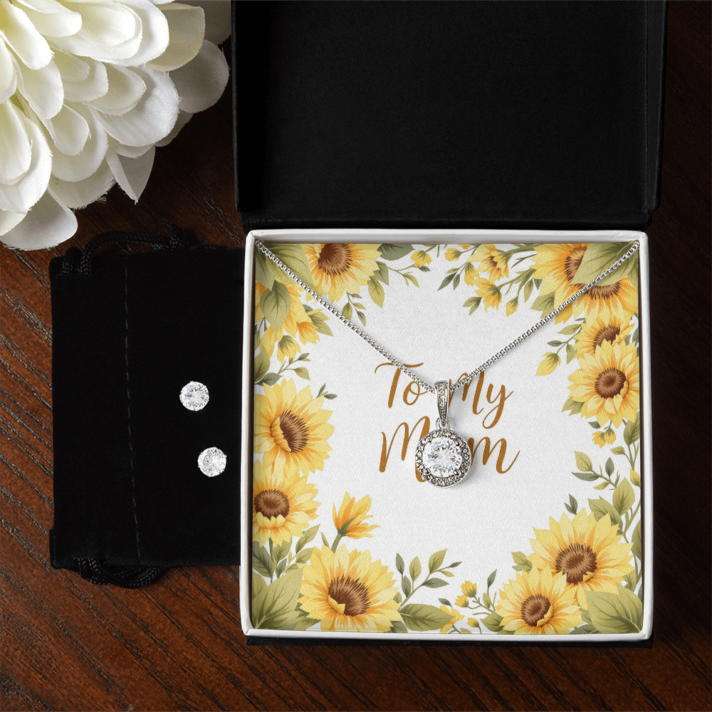 To My Mom Necklace - Sunflower Fields