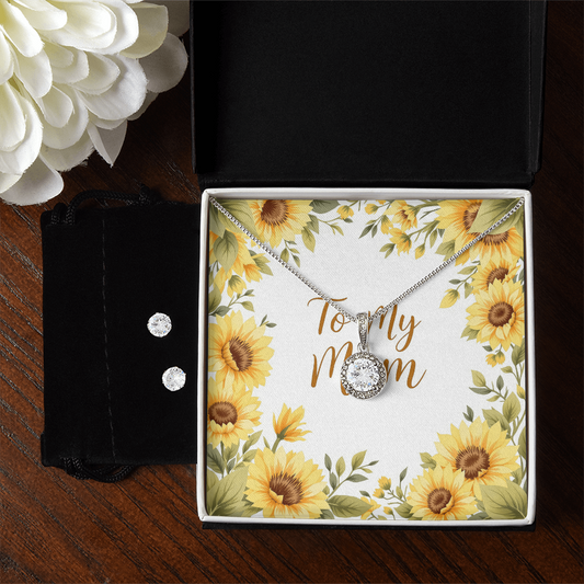 To My Mom Necklace - Sunflower Fields