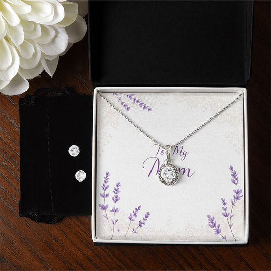 To My Mom Necklace - Lavender Grace