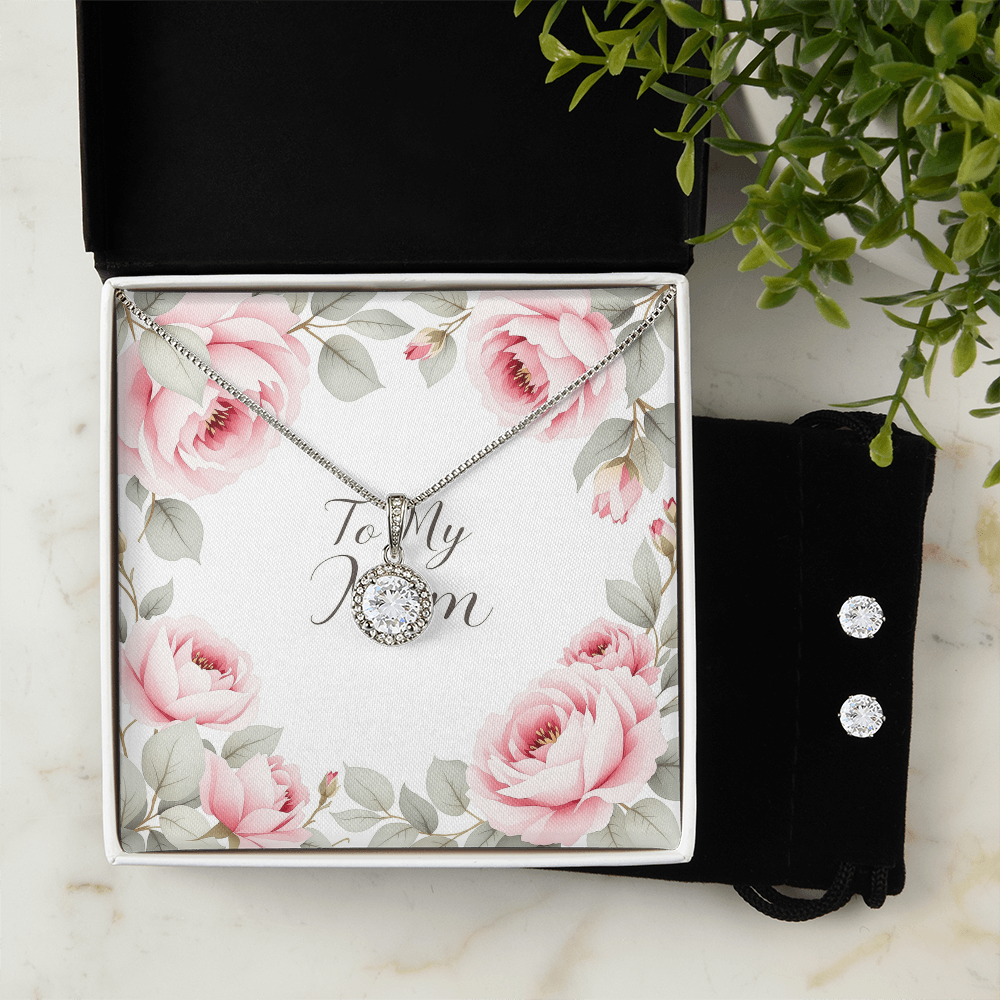 To My Mom Necklace - Rose Garden