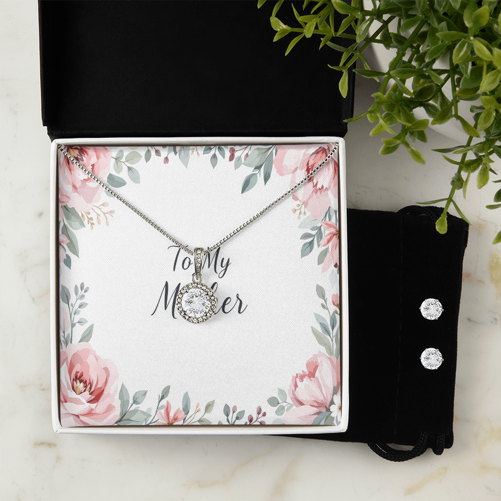 To My Mother Necklace & Earring Set
