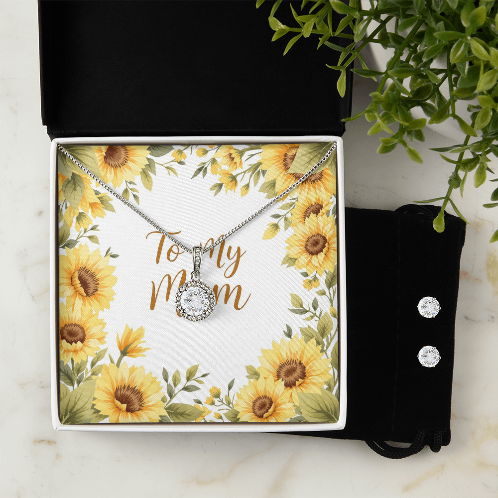 To My Mom Necklace - Sunflower Fields