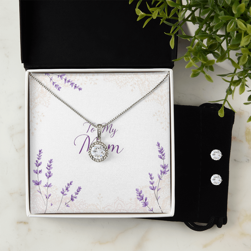 To My Mom Necklace - Lavender Grace