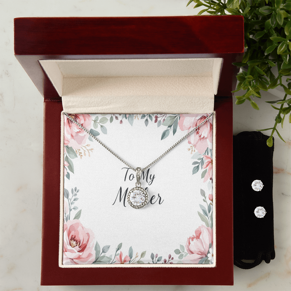 To My Mother Necklace & Earring Set